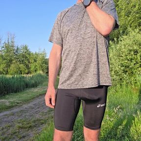 Flashing dick outdoor public