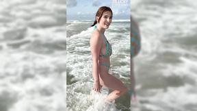 ”Lovely Beach Vibes With Big Boobed Sexy Girl Jade Harper”