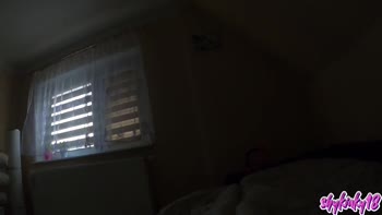 Horny Cosplay Nun ShyKinky18 Interrupts Morning Masturbation For Halloween Anal Squirt