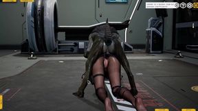 Skinny girl fucked by monster high quality animation