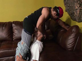 Young straight Boy is instructed to suck a cock and then gets fucked hard in the ass