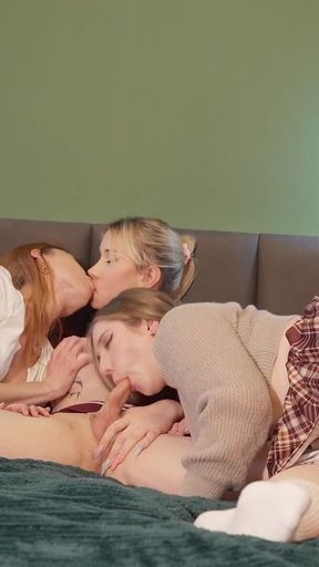 Two Girls Caught a Trans Masturbating and Helped Her
