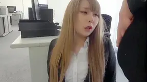 Hairy Asian Secretary Falls to Hot Office Cream Pie Dreams