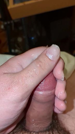 Small Cock Explodes with Cum during Masturbation Quick Session