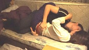 Taming her tight ass in her own bed