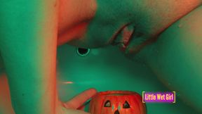 Pissing in the pumpkin on Halloween