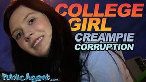”Charming Amateur First Creampie”
