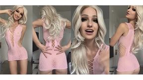 Hot blonde JOI masturbation encouragement