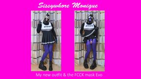 Sissy Monique - My new outfit &amp; the fcck mask evo