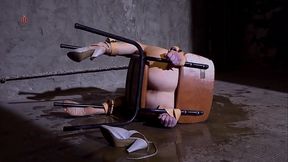 Hairy busty slut enjoys to be fucked in a very humiliating way (complete scene)