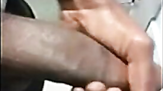 Fat Black Rod Onanism at Work