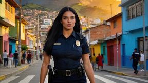 sofi, the whore police who is fucked in the alleys of medellin colombia - porn in spanish - audio in spanish - ia porn