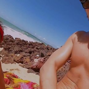 Fucking on the Beach with My Stepdad, Facial Cumshot in the Beach!!