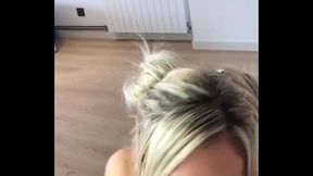 Hot blonde loves to DEEPTHROAT a huge cock. BLOWJOB COMPILATION