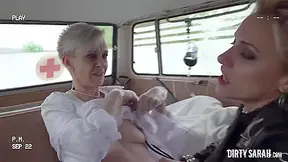 Huge Vaginal Prolapse In Immoral Ambulance