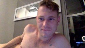 Skinny, Hairy, Big Dick Guy Strokes and Talks to His Cam