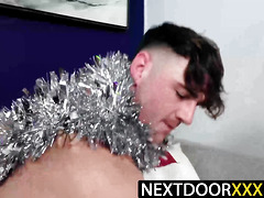 NextDoorXXX.com - Brandon Anderson and Michael Boston fuck for the holidays