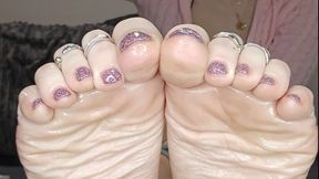 You've been dying for me to pull my gorgeous, soft, wrinkly soles out so you could really start stroking that cock for me