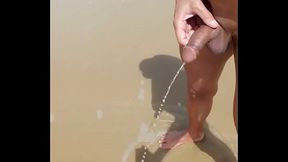 exhib de ma bite et mon cul sur la plage naturiste et pipi dans la mer, partie 1, vid&eacute_o compl&egrave_te non flout&eacute_e.