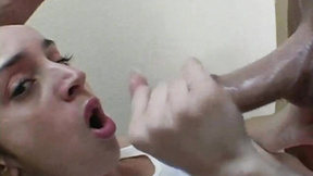 Meat wanking teen whore in P-O-V