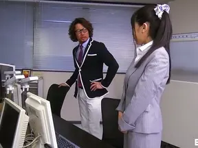 Seductive Japanese Secretary Gets Promoted After Wild Office Sex Encounter