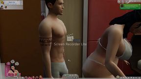 Scottish milf with a hungry big butt grinds on a young naughty horny big dick guy