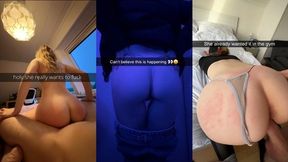 College chicks' Snapchat sextape compilation of filthy, f**king good times