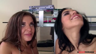 Anal threesome orgy with Henessy &amp; Kira Queen makes you cum in seconds
