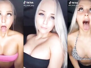 YOUR GIRLFRIENDS ON TIK TOK ! ( TEEN DANCE PORN TRICKLED COMPILATION ) #PORNRAP