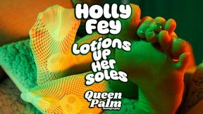 Holly Fey Lotions Up Her Soles (Featuring Holly Fey)
