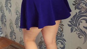 Sexy Student in Front of a Web Camera.