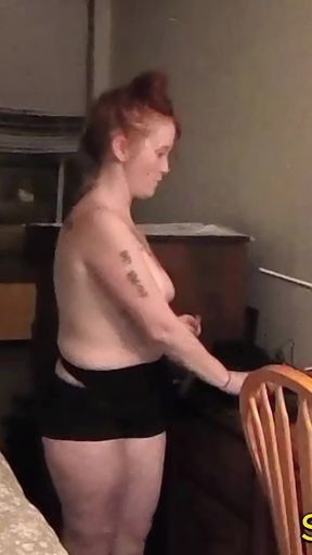 Red Headed Street Ho Excited to Make Her First Porn!!
