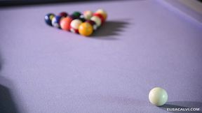 billard ...toute timide je te devoile un de mes moments d’intimite sur la ...