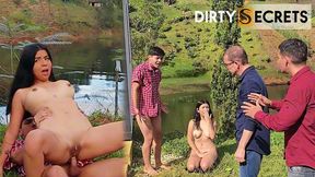 part 2: i meet at my step father-in-law s house to close some business deals and after fucking my girlfriend, i catch her cheating on me with one of the employees.