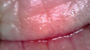 Medical Endoscope Oral Exam: Gummy Chewing, Extreme Teeth & Tongue Macro
