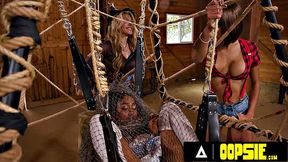 OOPSIE - Naive Destiny Mira Gets Lured Into Barn By Farmer Lola Morena & Scarecrow Ariel Demure
