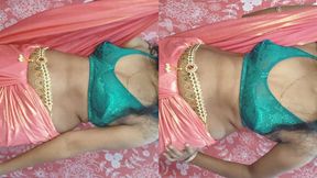 Blonde Desi Sis Gets Naughty&#x1F608; in Pink Saree, Bedroom Banging Bonanza