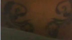 Lewd Latina internet friend shows me her cool tattoos and tits