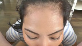 BJ with cum in mouth