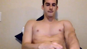 bulky guy Displaying His nipps And jock In web camera