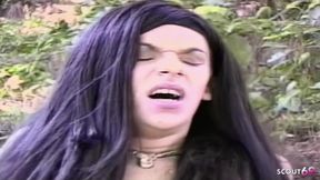 Guy Secretly Meets with a Trans Woman and Fucks Her Anally Outdoors