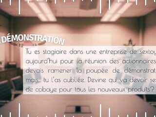 Your boss tries sex-toys on you in public - english audio femdom