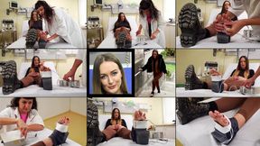 Elena One Shoe Bad Sprain Electro Therapy (in HD 1920X1080)