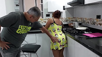 Apu Gets Horny with Little Jassi in the Kitchen. He Fucks Her Tight Pussy Very Well