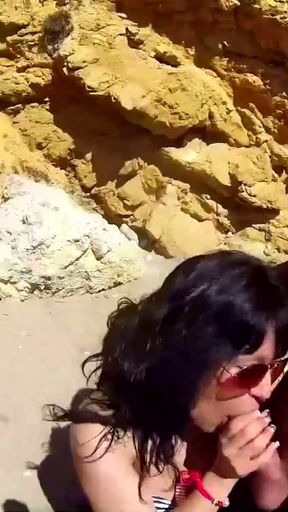 Latinas love sharing a nice big cock for a hot threesome on   Clip 1