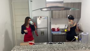 Hot Boss Eats His Maids Big Ass With Katty Blake