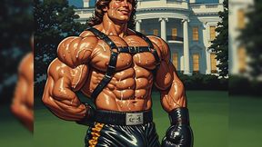 Cum Covered Muscle Men Art