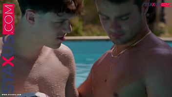 STAXUS ::  I suggest a fun game to the pool boy, and he just can&rsquo_t resist.