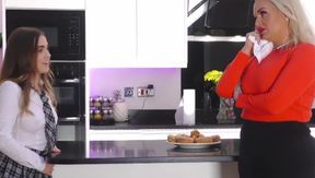 Lola Rae Dildo Fucks Her Stepmom for Extra Credit