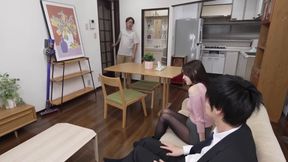 Sister-in-law's teasing pantyhose flash drives brother-in-law wild - Fujii Reira